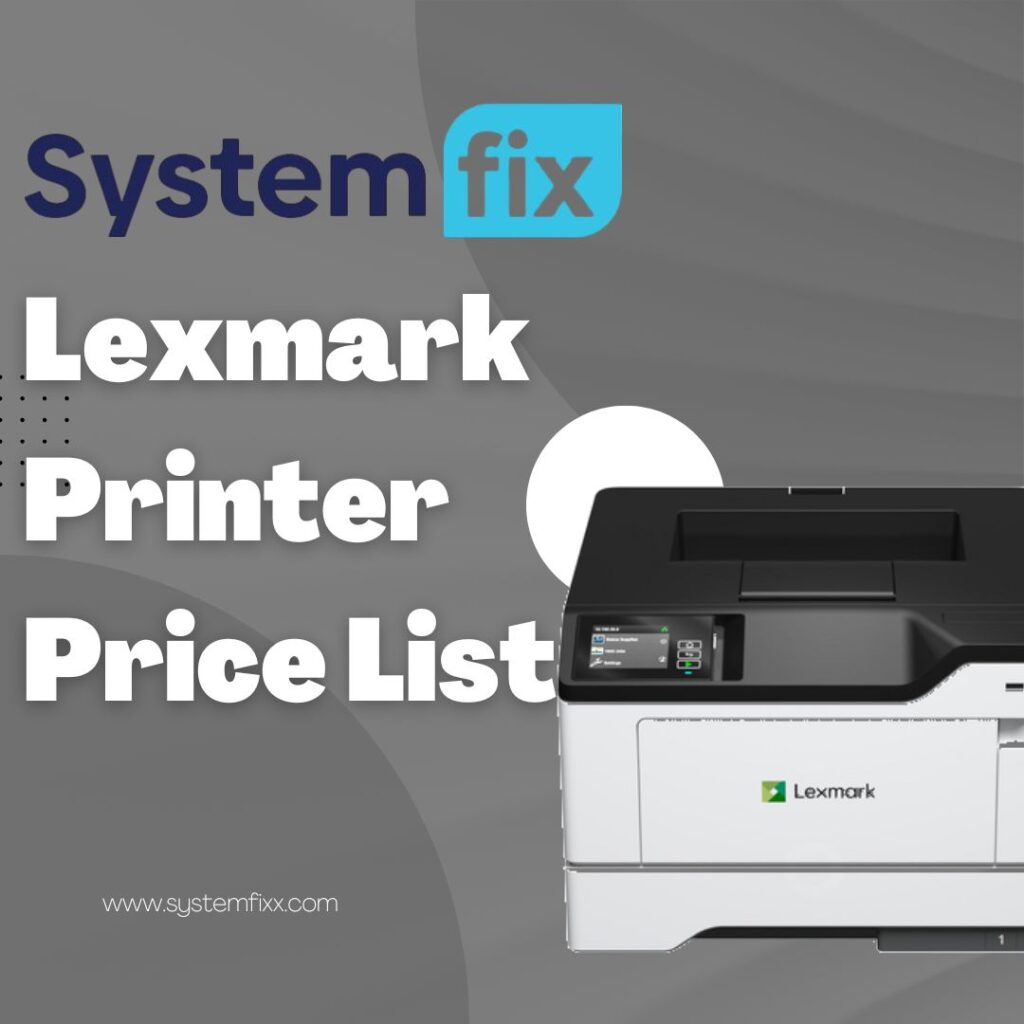Lexmark printer price list